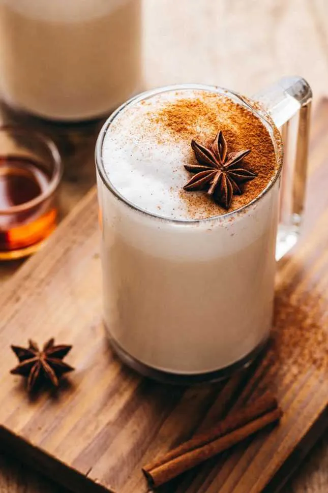 Warm spiced chai latte with cinnamon and star anise at Limon Frozen Yogurt, a Milk Tea & Frozen Yogurt Shop in San Pablo