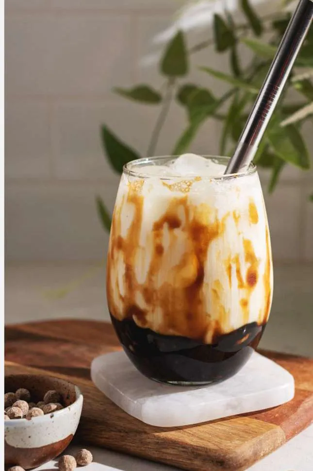 Brown sugar boba milk with ice at Limon Frozen Yogurt, a Milk Tea & Frozen Yogurt Shop in San Pablo