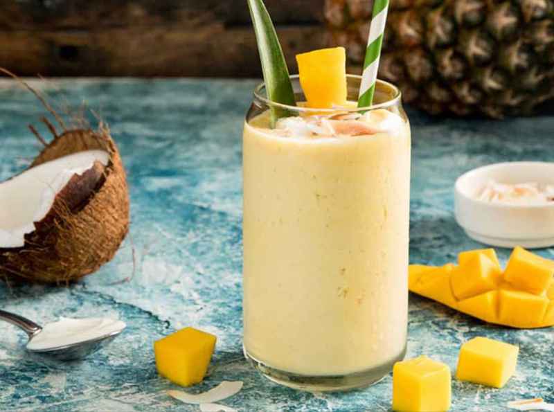 Creamy mango coconut smoothie at Limon Frozen Yogurt, a Milk Tea & Frozen Yogurt Shop in San Pablo